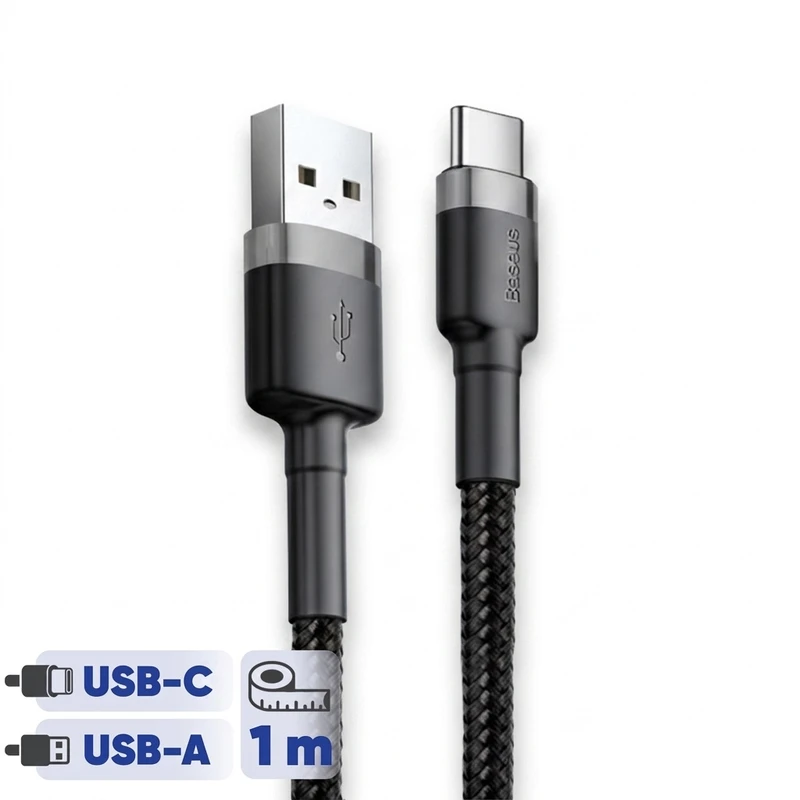 کابل تبدیل USB به USB-C بیسوس مدل CATKLF-BG1